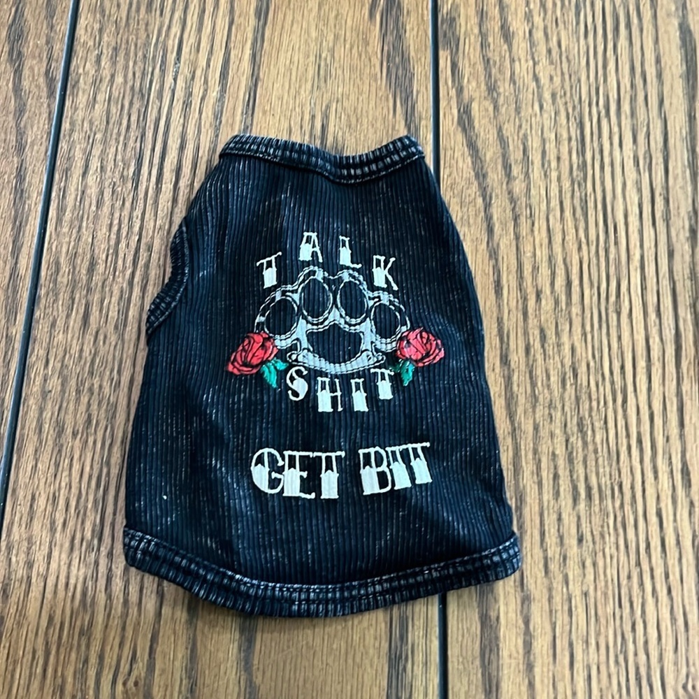 Talk Shxx get bit tank top💙🐕